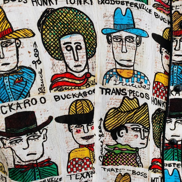 Double D Ranch RARE Cowpoke U Collaboration 2 PC Western Cowboy Skirt Set Sz XL - Picture 10 of 16